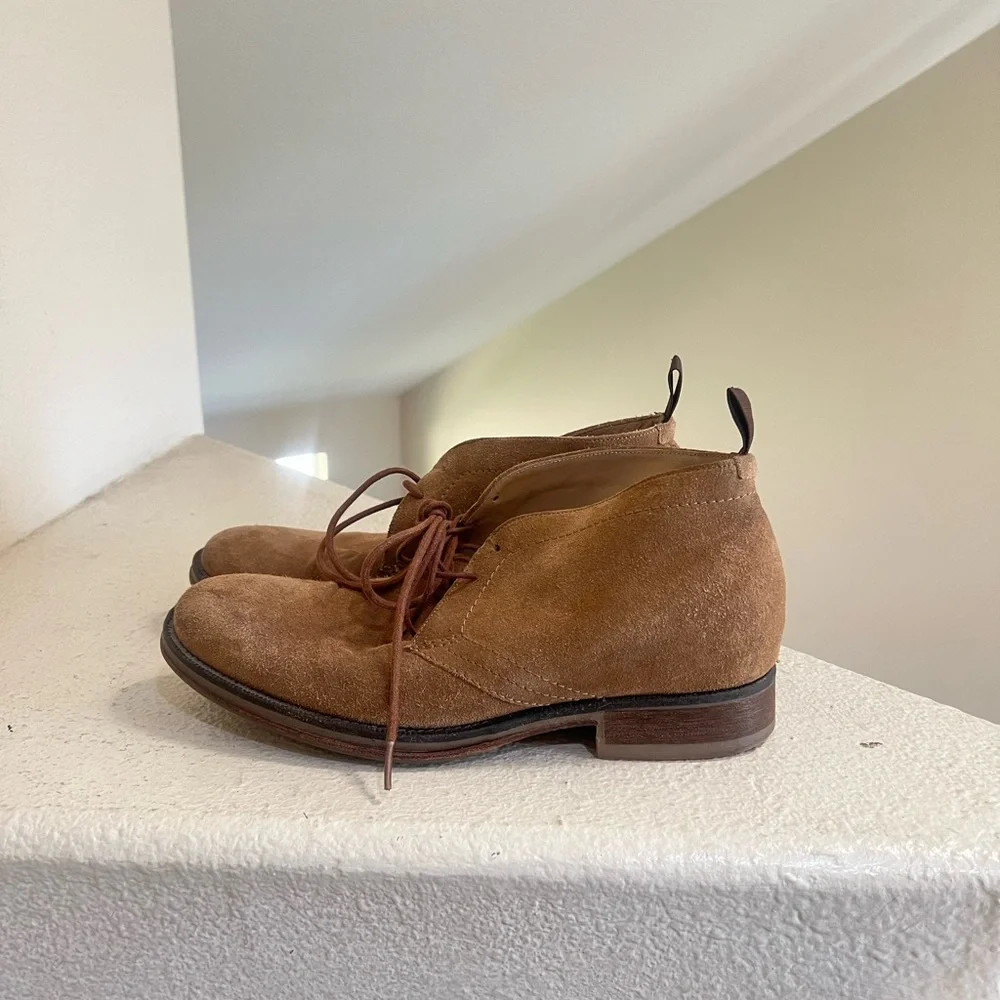 ALDO MR B's Gentlemen Tan Suede Laced Chukka Boots Mens Size 10 Casual Work